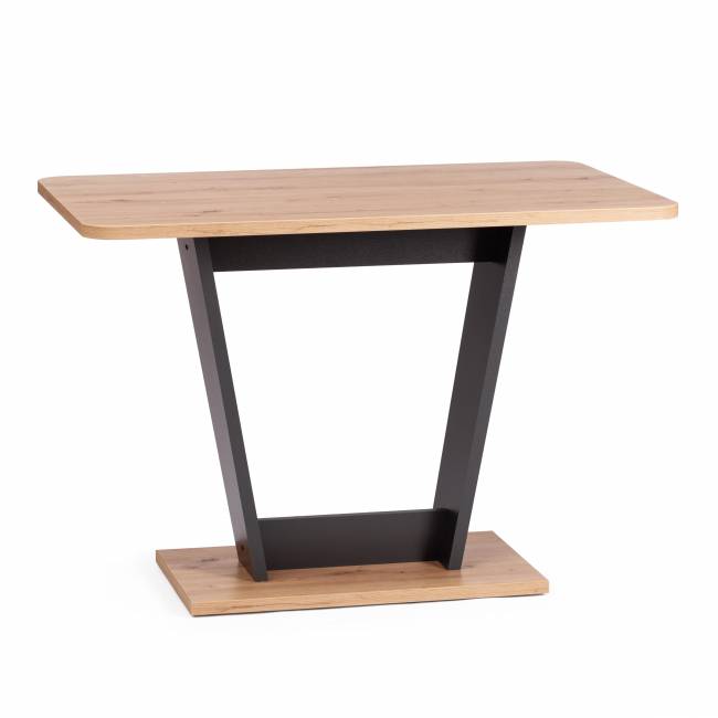 Стол обеденный TIBI нераздвижной ЛДСП, 68,6 х 110 х 75 см, Дуб артисан/Графит Дуб артисан/Графит ЛДСП Стол обеденный TIBI нераздвижной ЛДСП, 68,6 х 110 х 75 см, Дуб артисан/Графит Дуб артисан/Графит ЛДСП
