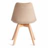 Стул TULIP SOFT (mod. 053V) / 1 шт. в упаковке дерево/пластик/вельвет, 49,5 x 54,5 x 84 см, Бежевый (HLR 12)/натуральный бежевый дерево/пластик/вельвет