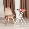 Стул TULIP SOFT (mod. 053V) / 1 шт. в упаковке дерево/пластик/вельвет, 49,5 x 54,5 x 84 см, Бежевый (HLR 12)/натуральный бежевый дерево/пластик/вельвет