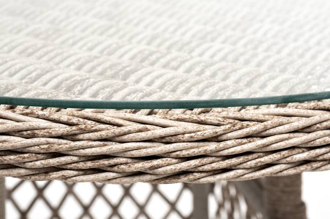 "Эспрессо - 80 L" обеденная группа плетеная, цвет бежевый