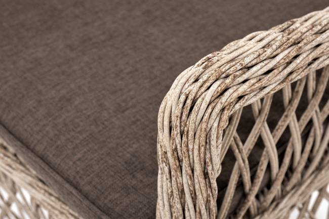 "Эспрессо - 80 L" обеденная группа плетеная, цвет бежевый