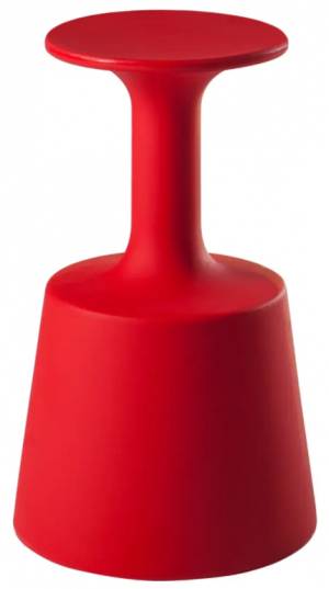 Табурет пластиковый барный Drink Standard пламенный красный 450х450х750 мм