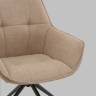 Кресло вращающееся Кимберли рогожка/замша бежевый