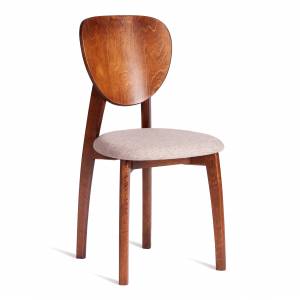 Стул DIAMANTE мягкое сидение бук, 42x42x85см, коричневый, ткань wool caramel, бежевый (Комплект из 2 шт.) коричневый бук