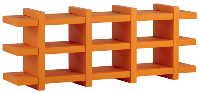 Стеллаж книжный пластиковый Booky 4 Standard 1840х400х700 мм