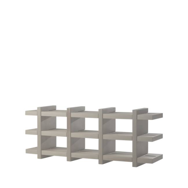 Стеллаж книжный пластиковый Booky 4 Standard 1840х400х700 мм