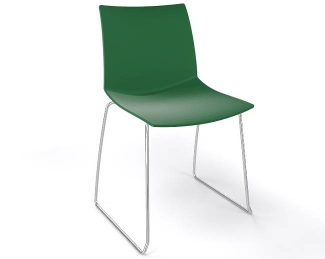 Стул пластиковый Kanvas S зеленый милитари 500х500х790 мм Стул пластиковый Kanvas S зеленый милитари 500х500х790 мм