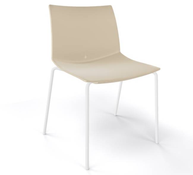 Стул пластиковый Kanvas 2 NA песочный 510х500х790 мм