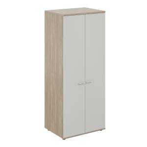 SG.822.OD.SH / Гардероб 800х600х1955, з.ст HDF / корпус: дуб темный; фасады: серый бархат