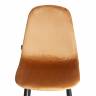 Стул BREEZE (mod. JSC-58) Велюр/металл , 44 х 53 х 86 см, brown (коричневый) HLR12 / черный (Комплект из 4 шт.) коричневый Велюр/металл