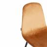 Стул BREEZE (mod. JSC-58) Велюр/металл , 44 х 53 х 86 см, brown (коричневый) HLR12 / черный (Комплект из 4 шт.) коричневый Велюр/металл