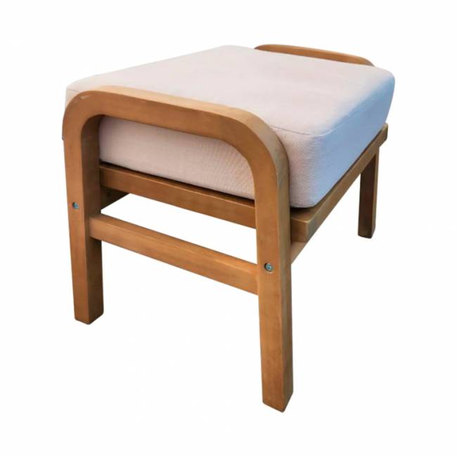 Пуф с подушкой Ravona натуральный, бежевый 350х350х410 мм