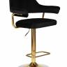 Стул барный DOBRIN CHARLY GOLD, черный велюр (MJ9-101)