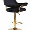 Стул барный DOBRIN CHARLY GOLD, черный велюр (MJ9-101)