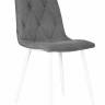 Стул обеденный DOBRIN CHILLY ROMBO, Серый Simple 33, основание белый