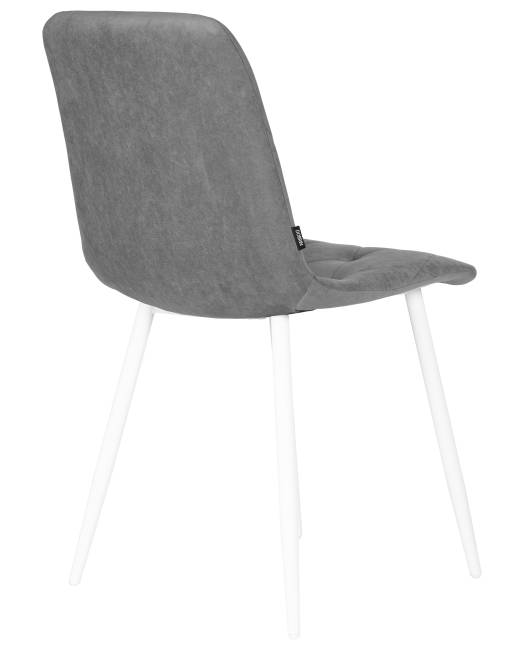 Стул обеденный DOBRIN CHILLY ROMBO, Серый Simple 33, основание белый