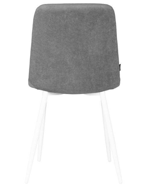 Стул обеденный DOBRIN CHILLY ROMBO, Серый Simple 33, основание белый