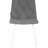 Стул обеденный DOBRIN CHILLY ROMBO, Серый Simple 33, основание белый