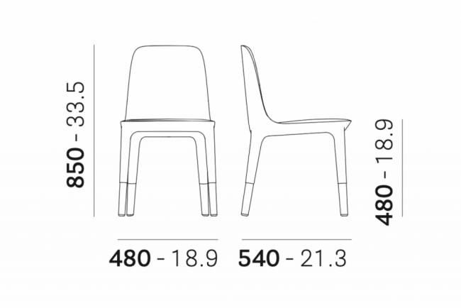 Стул дизайнерский Ester матовая бронза, светло-коричневый 480х540х850 мм