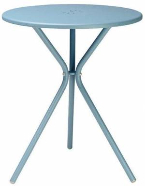 Стол металлический обеденный Leo голубой Ø600х720 мм