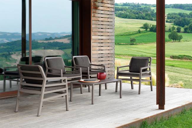 Стул Aria, бело-серый