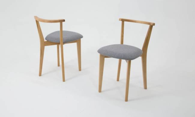 Стол Монте 120 натур со стульями Франк натур рогожка серый