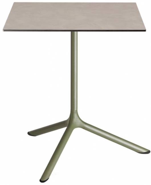 Стол ламинированный обеденный Tripe Maxi оливковый, тортора шпатель 700х700х740 мм Стол ламинированный обеденный Tripe Maxi оливковый, тортора шпатель 700х700х740 мм