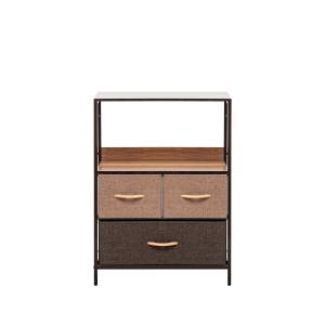 Комод Leset Локи 3 ящ., Коричневый Коричневый Бежевый, светло-коричневый, темно-коричневый