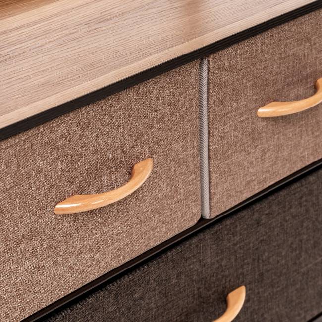 Комод Leset Локи 3 ящ., Коричневый Коричневый Бежевый, светло-коричневый, темно-коричневый