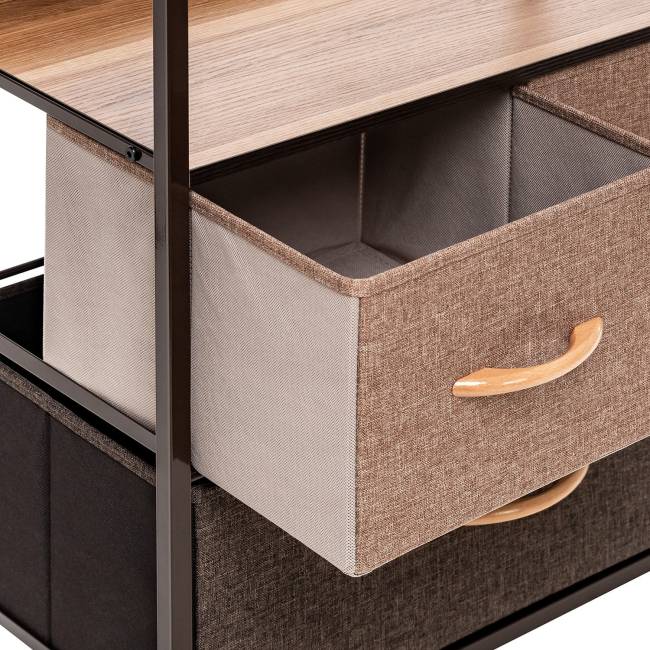 Комод Leset Локи 3 ящ., Коричневый Коричневый Бежевый, светло-коричневый, темно-коричневый