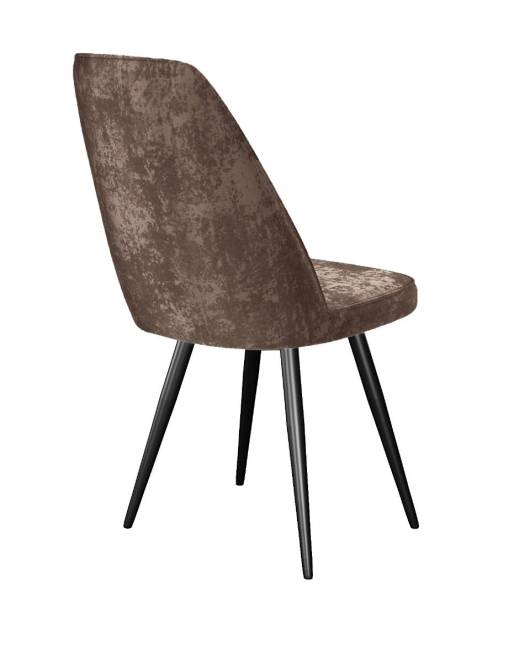 Стул DikLine 327 поворотный M05 шоколад, ножки черные