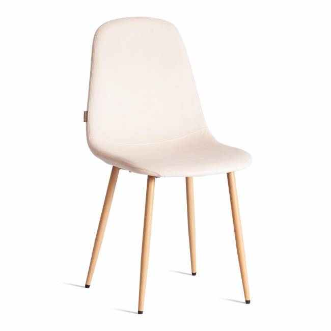 Стул BREEZE (mod. JSC-58) Велюр/металл , 44 х 53 х 86 см, Creamy (кремовый) HLR 5 / натуральный (Комплект из 4 шт.) кремовый Велюр/металл