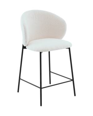 Стул полубарный Блейз букле белый