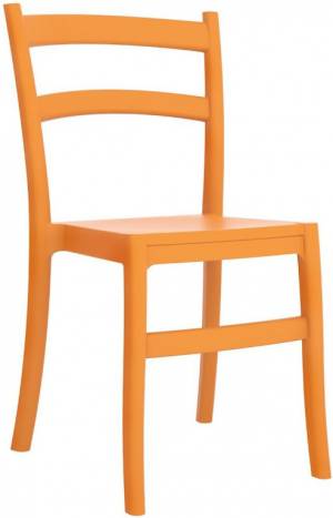 Стул пластиковый Tiffany оранжевый 450х510х850 мм