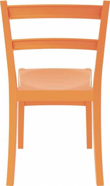 Стул пластиковый Tiffany оранжевый 450х510х850 мм