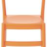 Стул пластиковый Tiffany оранжевый 450х510х850 мм