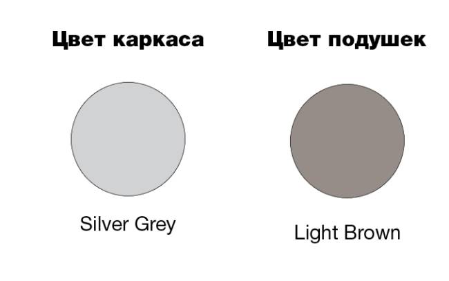 Диван пластиковый трехместный с подушками Mykonos XL серебристый, светло-коричневый 2000х720х750 мм