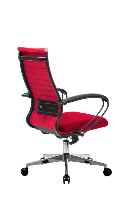 Кресло МЕТТА-19(MPRU)/подл.130/осн.004, красный/красный