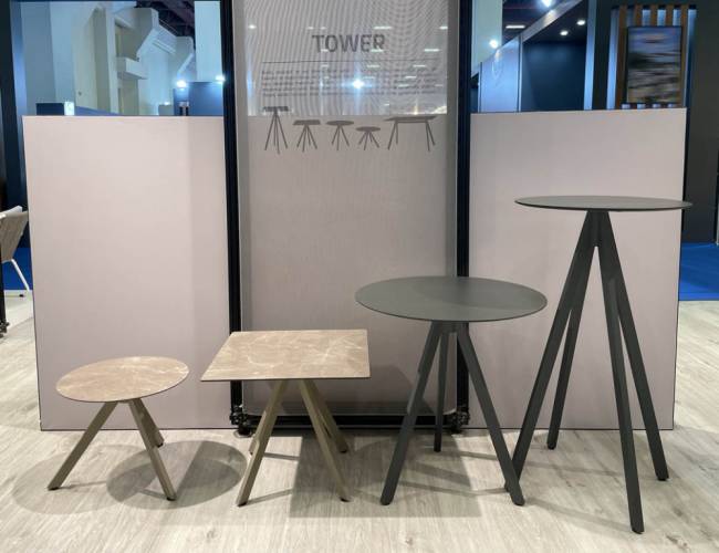 Столик ламинированный журнальный Tower Ø590х400 мм