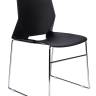 Стул / Элэвэн блэк / Eleven black / черный пластик / хром база
