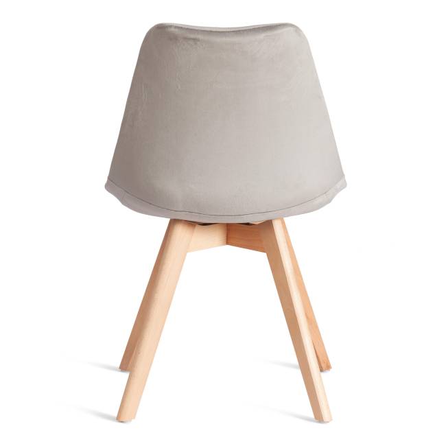 Стул TULIP SOFT (mod. 053V) / 1 шт. в упаковке дерево/пластик/вельвет, 49,5 x 54,5 x 84 см, Светло-серый (HLR 39)/натуральный светло-серый дерево/пластик/вельвет Стул TULIP SOFT (mod. 053V) / 1 шт. в упаковке дерево/пластик/вельвет, 49,5 x 54,5 x 84 см, Светло-серый (HLR 39)/натуральный светло-серый дерево/пластик/вельвет