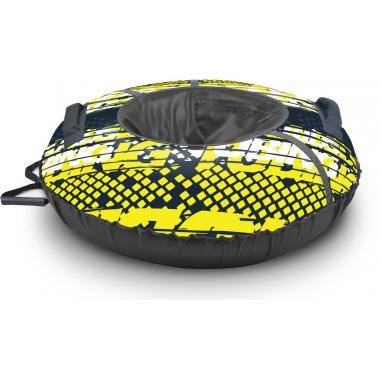 Надувная ватрушка (тюбинг) 70см, Nika sport лимонный с автокамерой