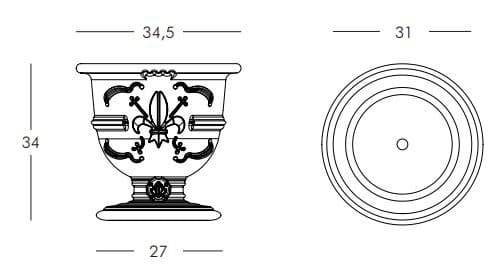 Кашпо пластиковое Pot Of Love Standard Ø345х340 мм