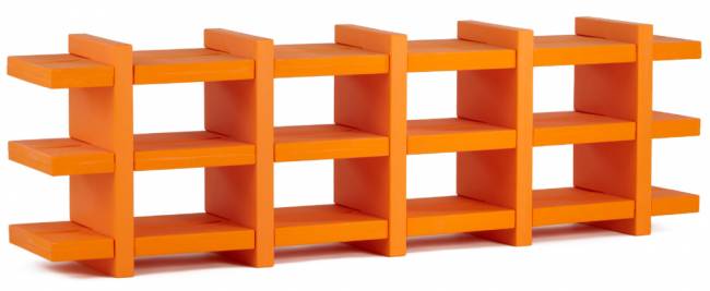 Стеллаж книжный пластиковый Booky 5 Standard 2300х400х700 мм