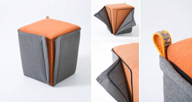 Пуф с обивкой Finferlo 400х400х450 мм Пуф с обивкой Finferlo 400х400х450 мм