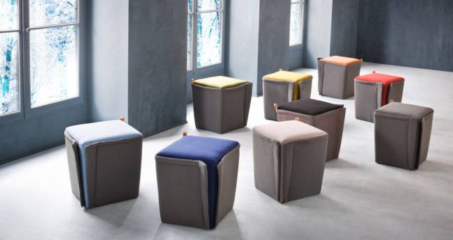 Пуф с обивкой Finferlo 400х400х450 мм Пуф с обивкой Finferlo 400х400х450 мм