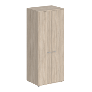 SG.822.OL.WH / Гардероб 800х600х1955, з.ст HDF / корпус: дуб светлый; фасады: белый