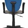 Кресло офисное из ткани TetChair CH 413 (Серая + синяя ткань)