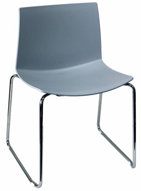 Стул пластиковый Kanvas 2 ST жемчужно-серый 520х510х790 мм