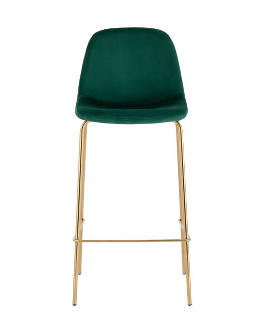 Стул барный Валенсия SN велюр зеленый золотые ножки 2 шт